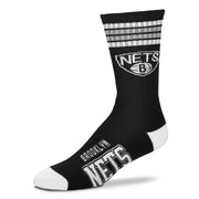 Brooklyn Nets Men's 4 Stripe Deuce Socks - Dynasty Sports & Framing 