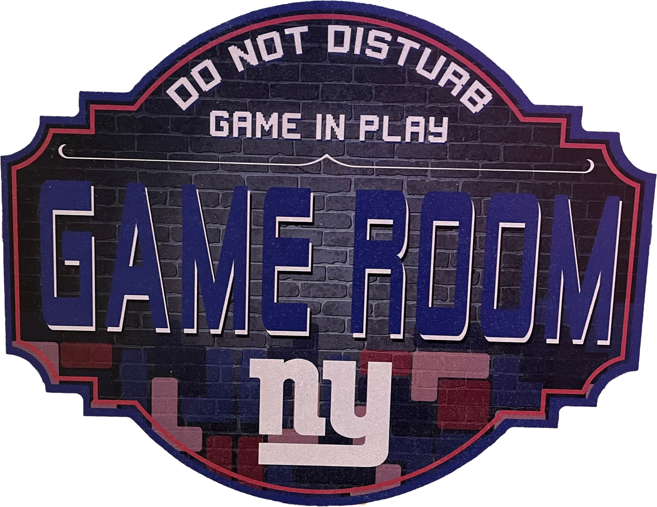 New York Giants 12" Game Room Wood Sign - Dynasty Sports & Framing 