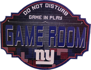 New York Giants 12" Game Room Wood Sign - Dynasty Sports & Framing 