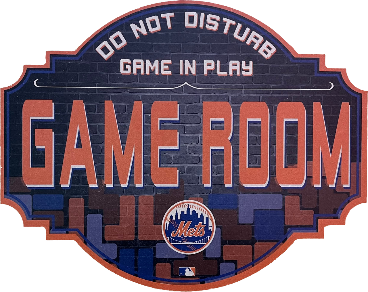 New York Mets 12" Game Room Wood Sign - Dynasty Sports & Framing 