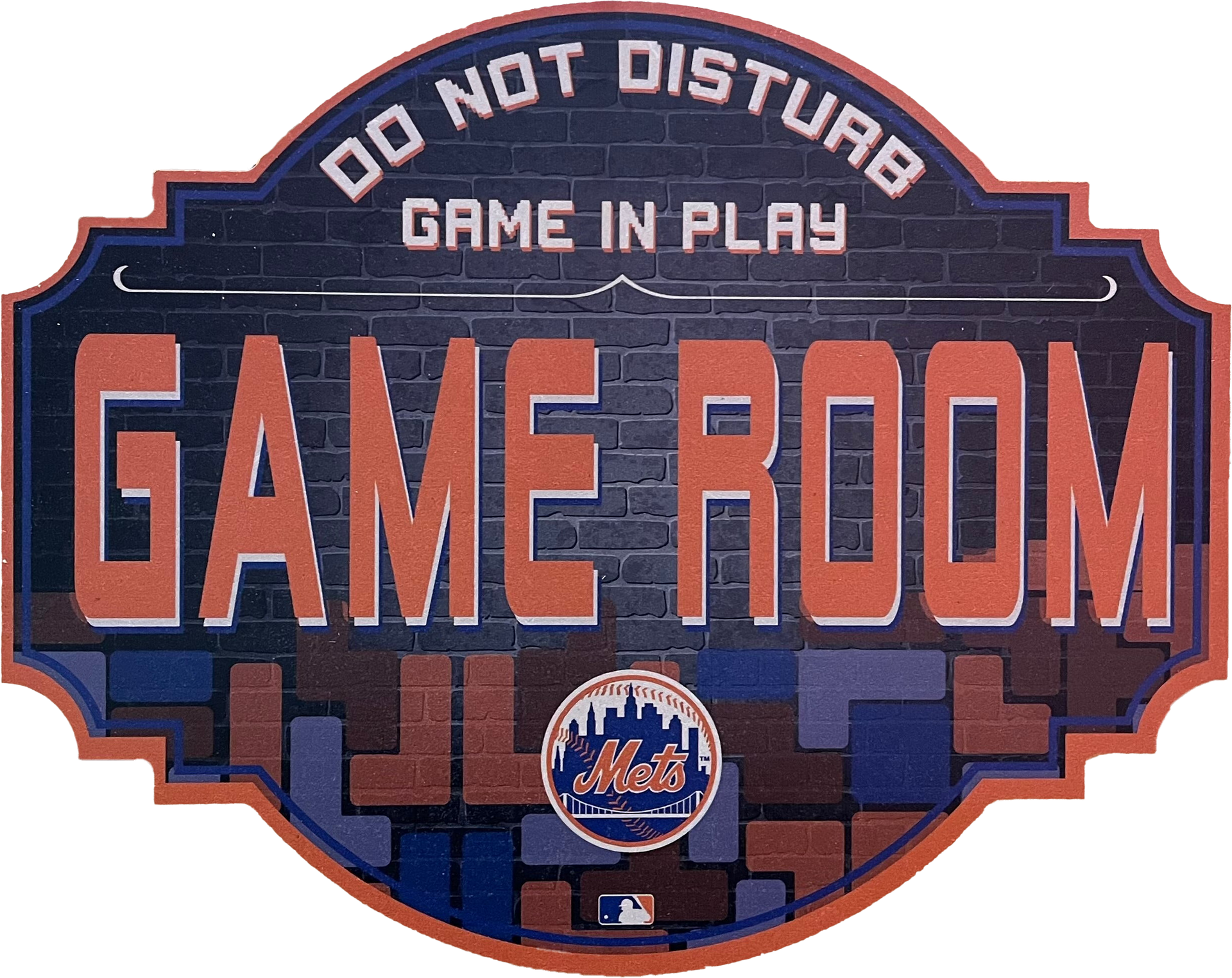 New York Mets 12" Game Room Wood Sign - Dynasty Sports & Framing 