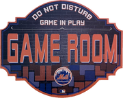 New York Mets 12" Game Room Wood Sign - Dynasty Sports & Framing 