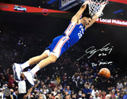 Georges Niang in Action Philadelphia 76ers Autographed Basketball Photo - Dynasty Sports & Framing 