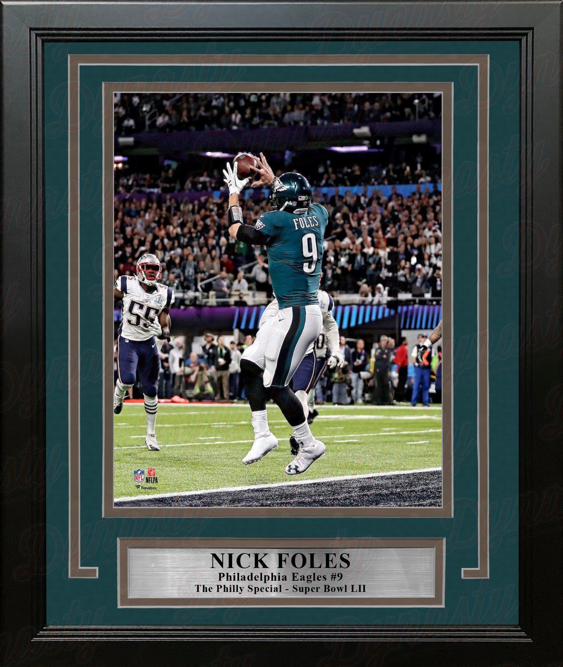Nick Foles Philadelphia Eagles Super Bowl LII Philly Special TD Catch 8x10 Framed Football Photo - Dynasty Sports & Framing 