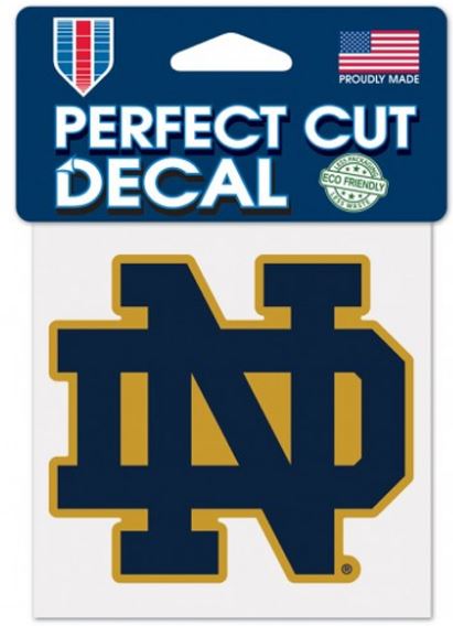 Notre Dame Fighting Irish ND NCAA College 4" x 4" Decal - Dynasty Sports & Framing 
