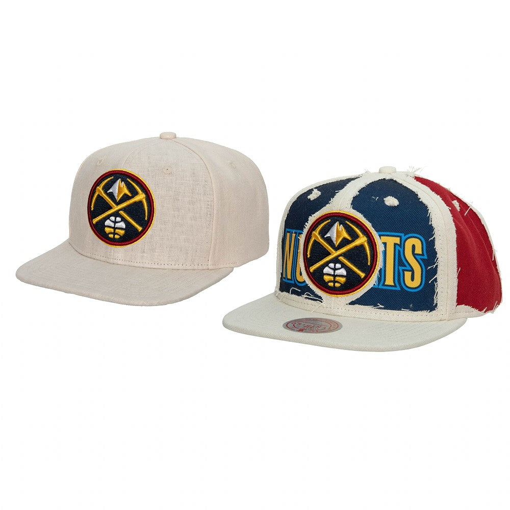 Denver Nuggets Mitchell & Ness Cut Away Snapback Hat - Dynasty Sports & Framing 