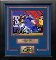 Odell Beckham One-Handed Touchdown Catch New York Giants 8x10 Framed Photo with Engraved Autograph - Dynasty Sports & Framing 