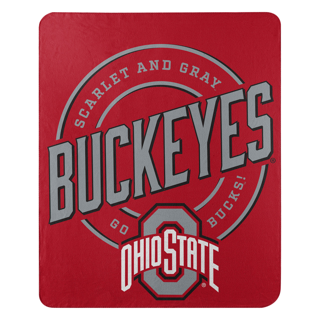 Ohio State Buckeyes 50" x 60" Campaign Fleece Blanket - Dynasty Sports & Framing 