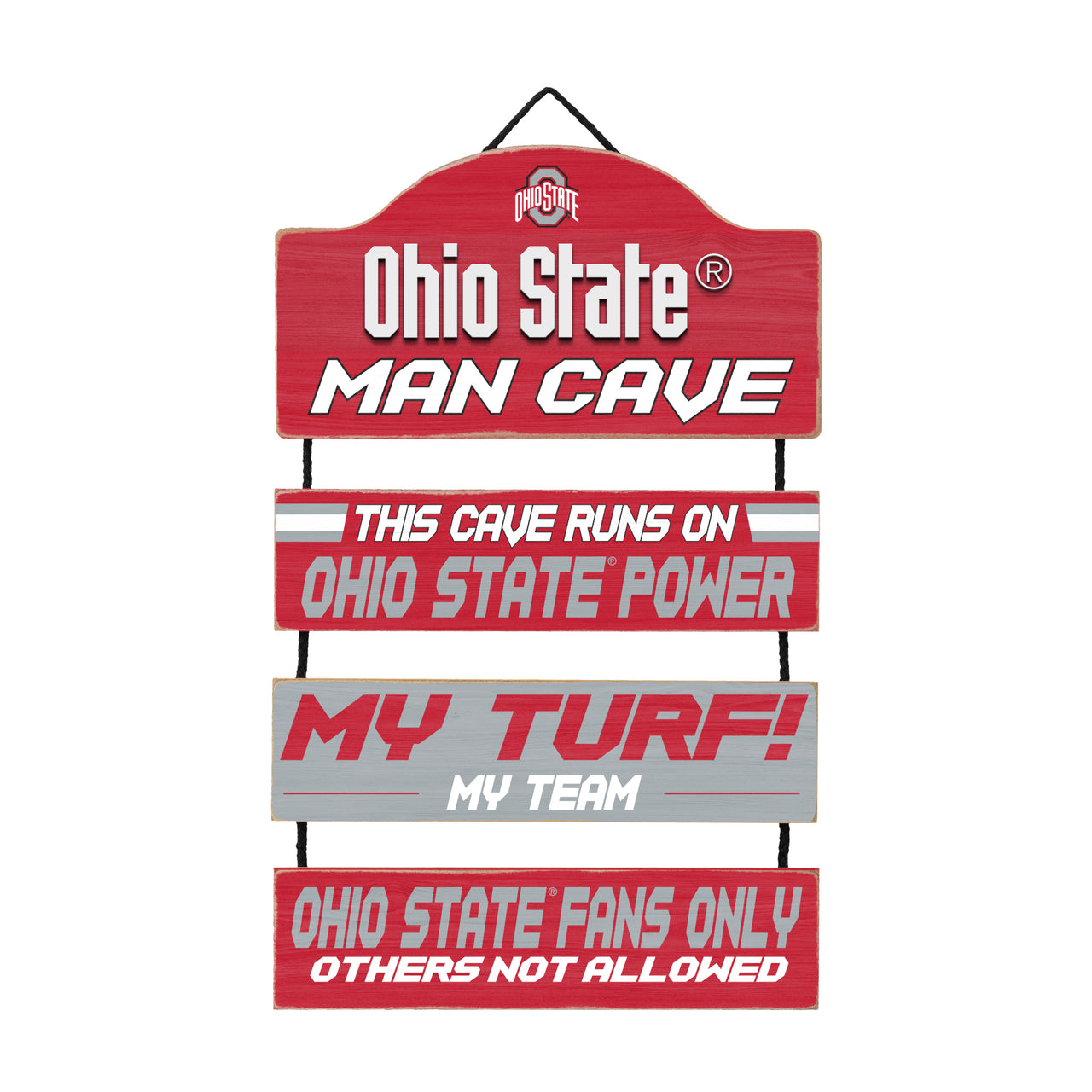 Ohio State Buckeyes Wooden Man Cave Sign - Dynasty Sports & Framing 