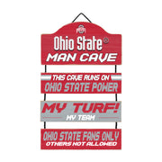Ohio State Buckeyes Wooden Man Cave Sign - Dynasty Sports & Framing 