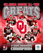 Oklahoma Sooners All-Time Greats NCAA College Football 8" x 10" Photo - Dynasty Sports & Framing 