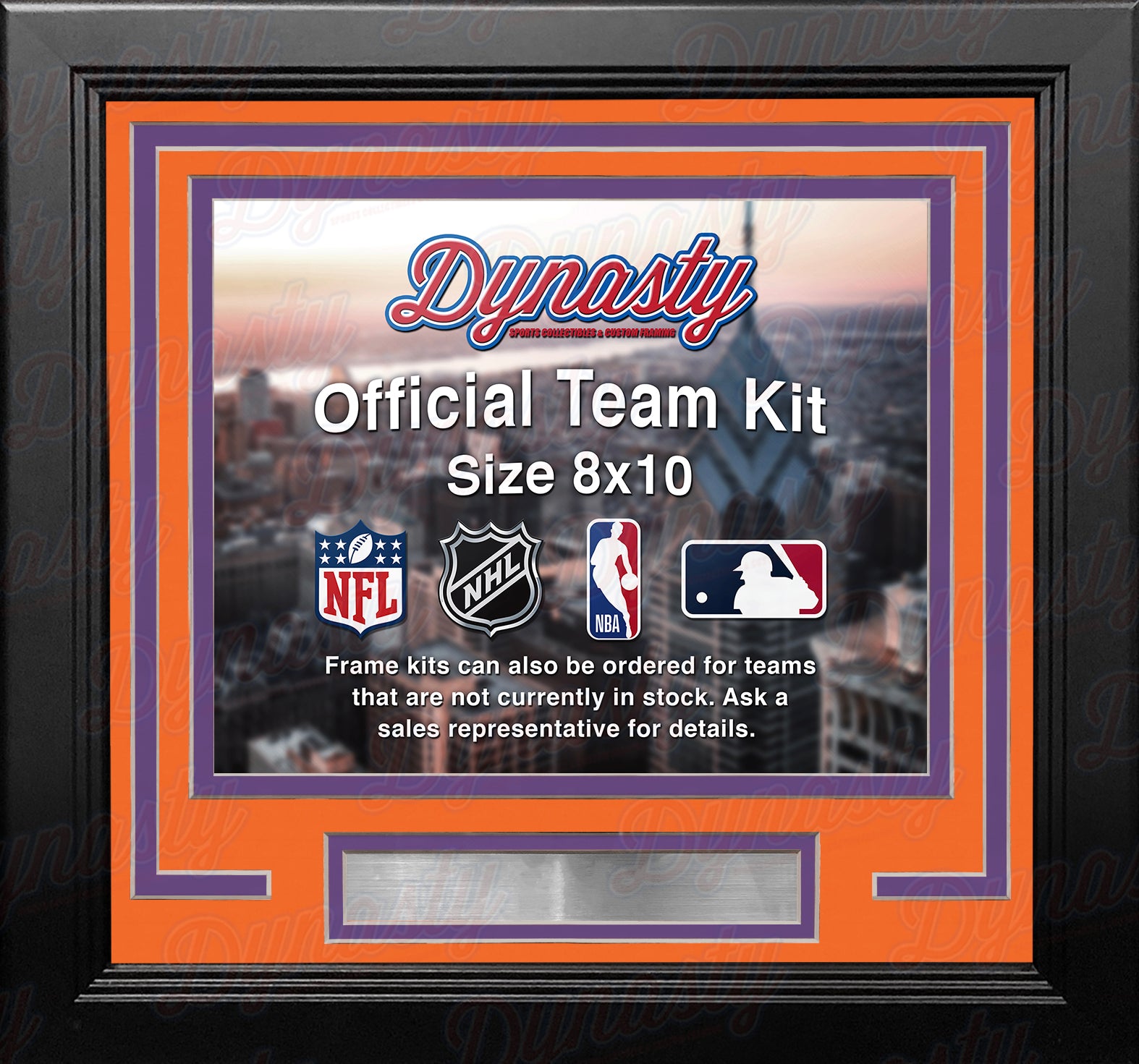Phoenix Suns Custom NBA Basketball 8x10 Picture Frame Kit (Multiple Colors) - Dynasty Sports & Framing 