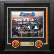 MLB Baseball Photo Picture Frame Kit - Baltimore Orioles (Black Matting, Orange Trim) - Dynasty Sports & Framing 