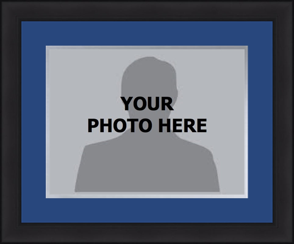 NBA Basketball Photo Picture Frame Kit - Orlando Magic (Navy Matting, Silver Trim) - Dynasty Sports & Framing 