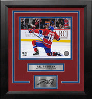 P.K. Subban Celebration Montreal Canadiens 8" x 10" Framed Hockey Photo with Engraved Autograph - Dynasty Sports & Framing 