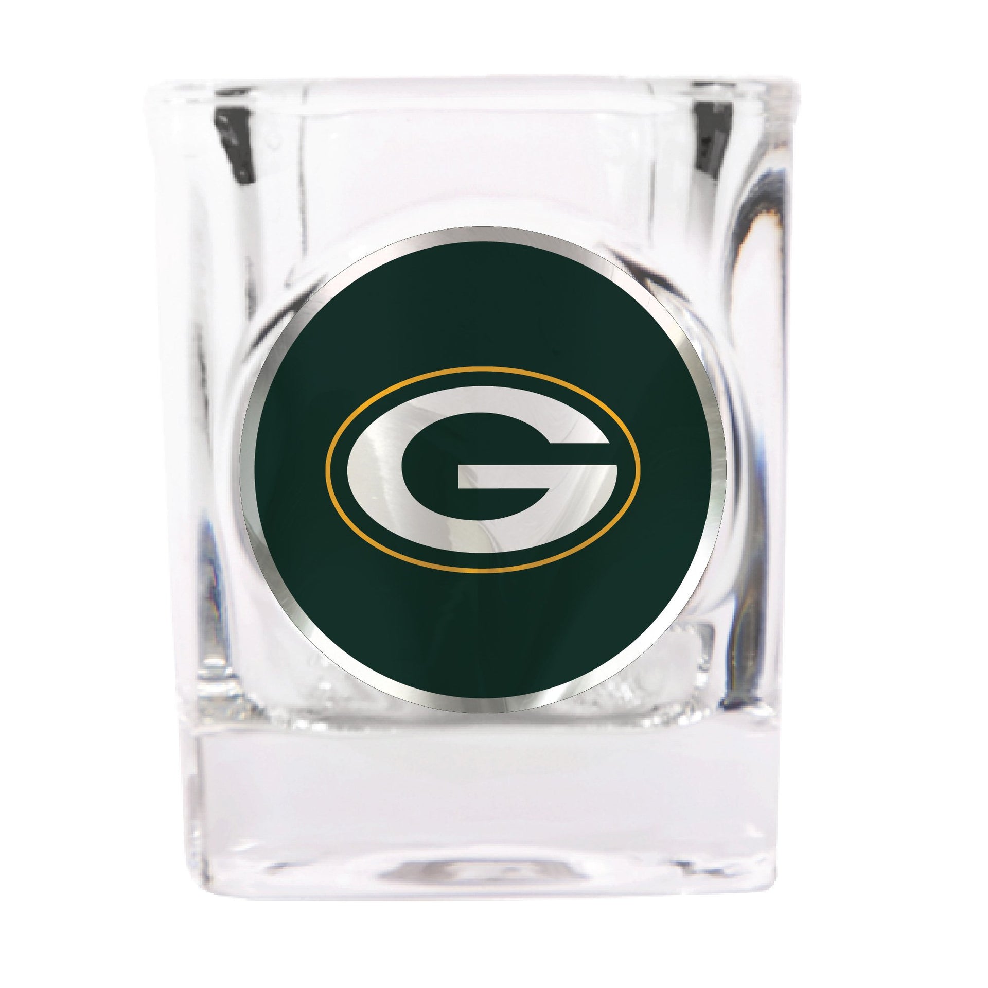 Green Bay Packers Square Shot Glass - Dynasty Sports & Framing 
