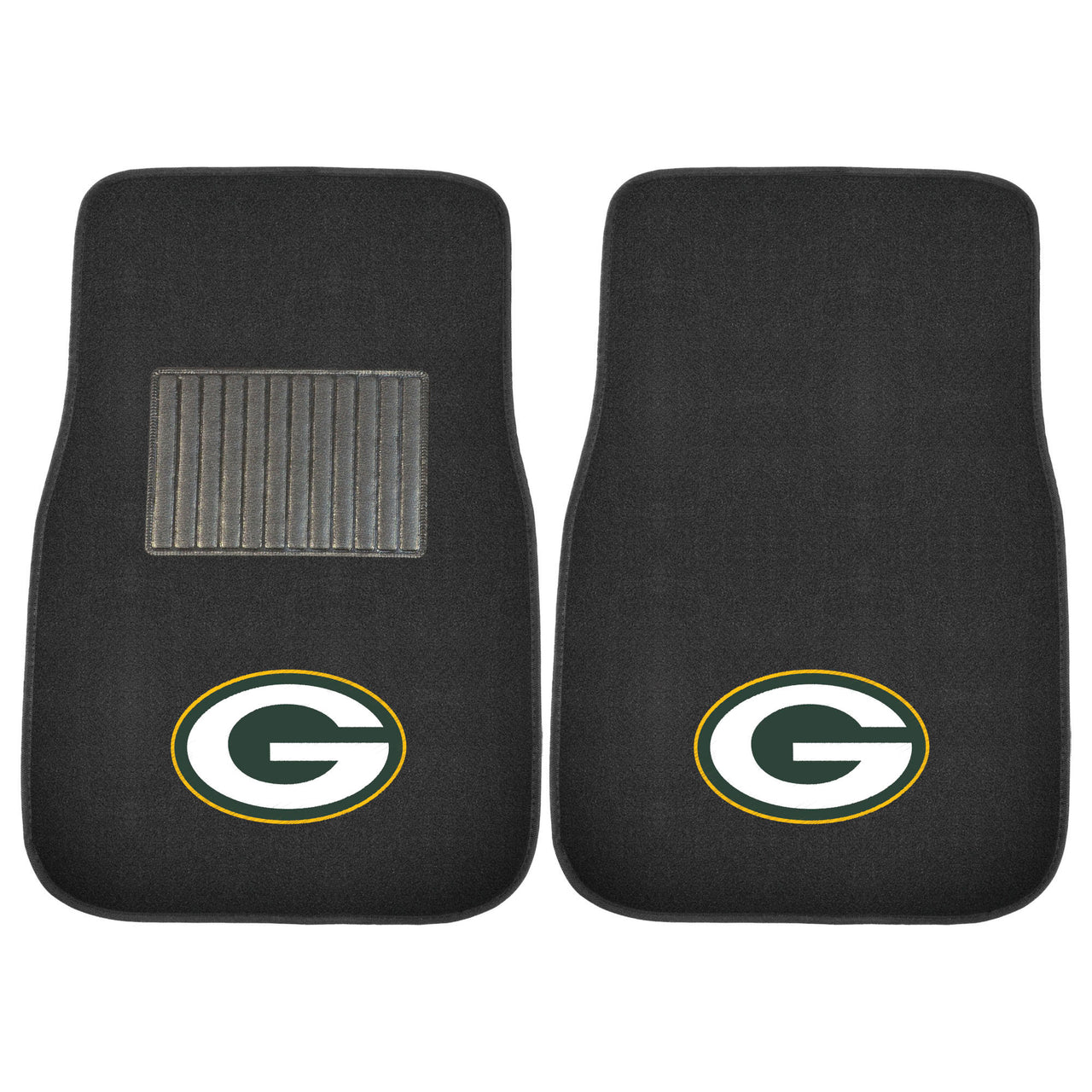 Green Bay Packers 2 Piece Embroidered Car Mat Set - Dynasty Sports & Framing 