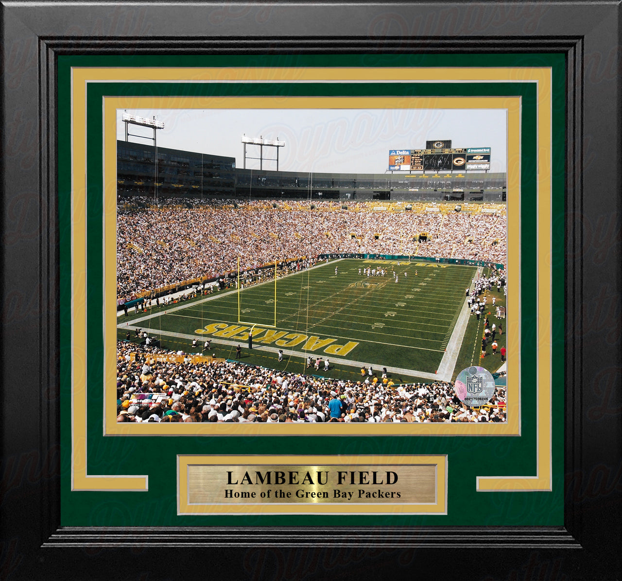 Green Bay Packers Lambeau Field 8" x 10" Framed Football Stadium Photo - Dynasty Sports & Framing 