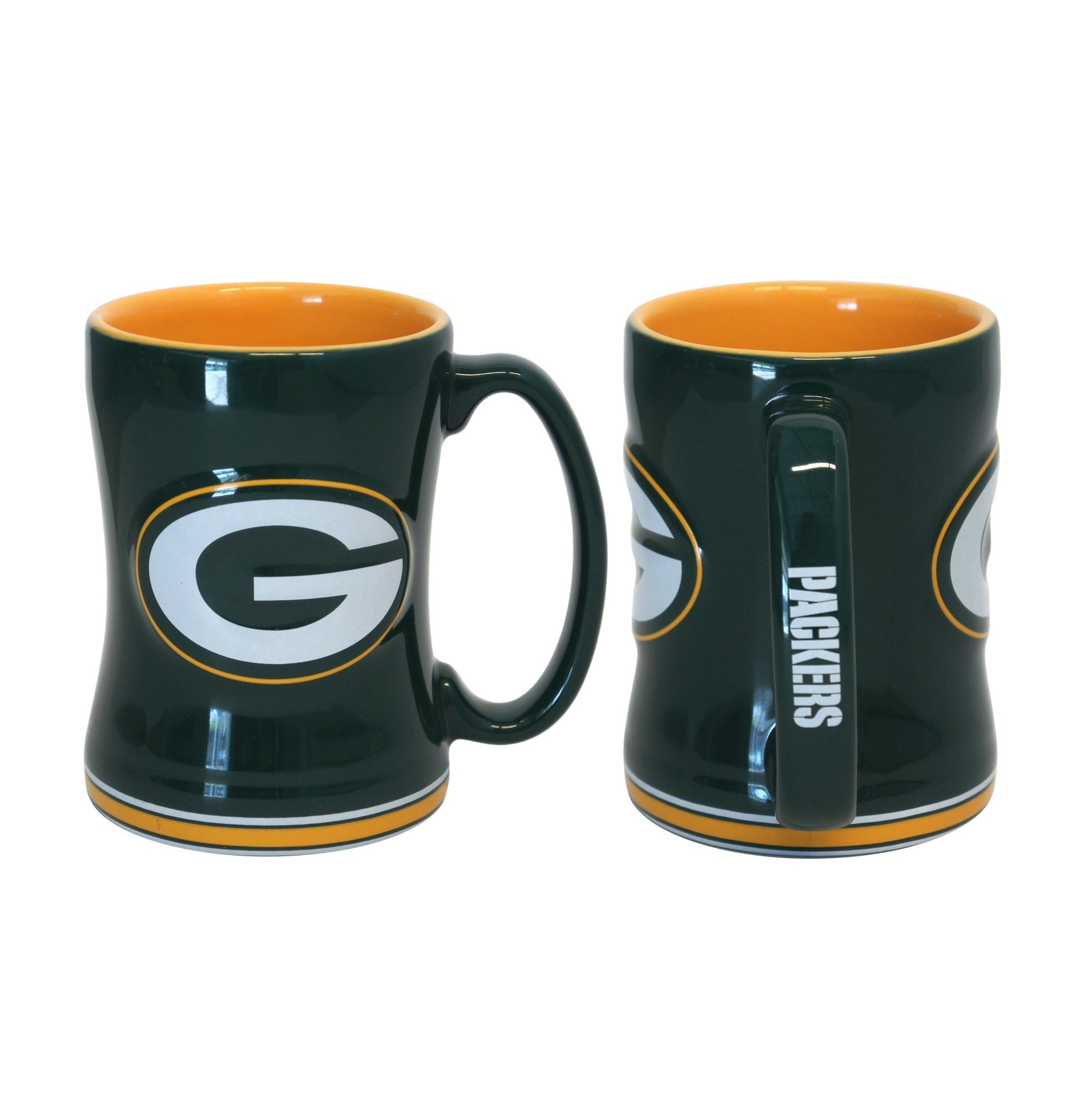 Dynasty Sports & Framing Green Bay Packers Logo Relief Coffee Mug