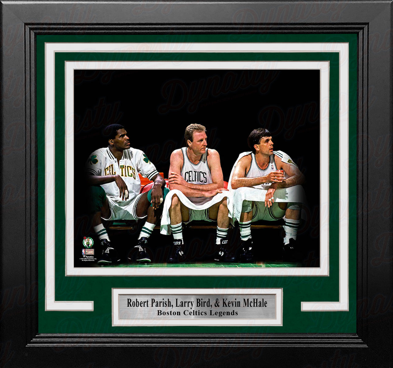 Robert Parish, Larry Bird, & Kevin McHale Boston Celtics 8" x 10" Framed Basketball Photo - Dynasty Sports & Framing 
