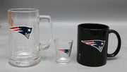 New England Patriots 3-Piece Glassware Gift Set - Dynasty Sports & Framing 