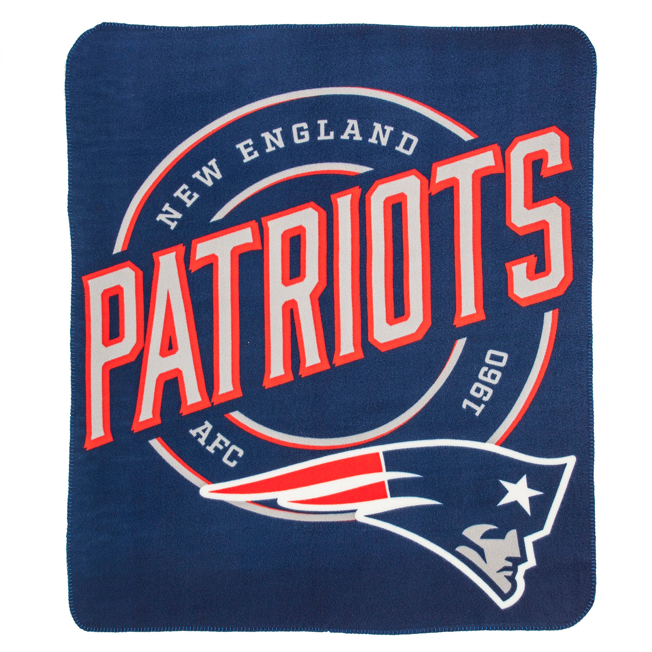 New England Patriots 50" x 60" Campaign Fleece Blanket - Dynasty Sports & Framing 