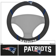 New England Patriots Deluxe Football Steering Wheel Cover - Dynasty Sports & Framing 