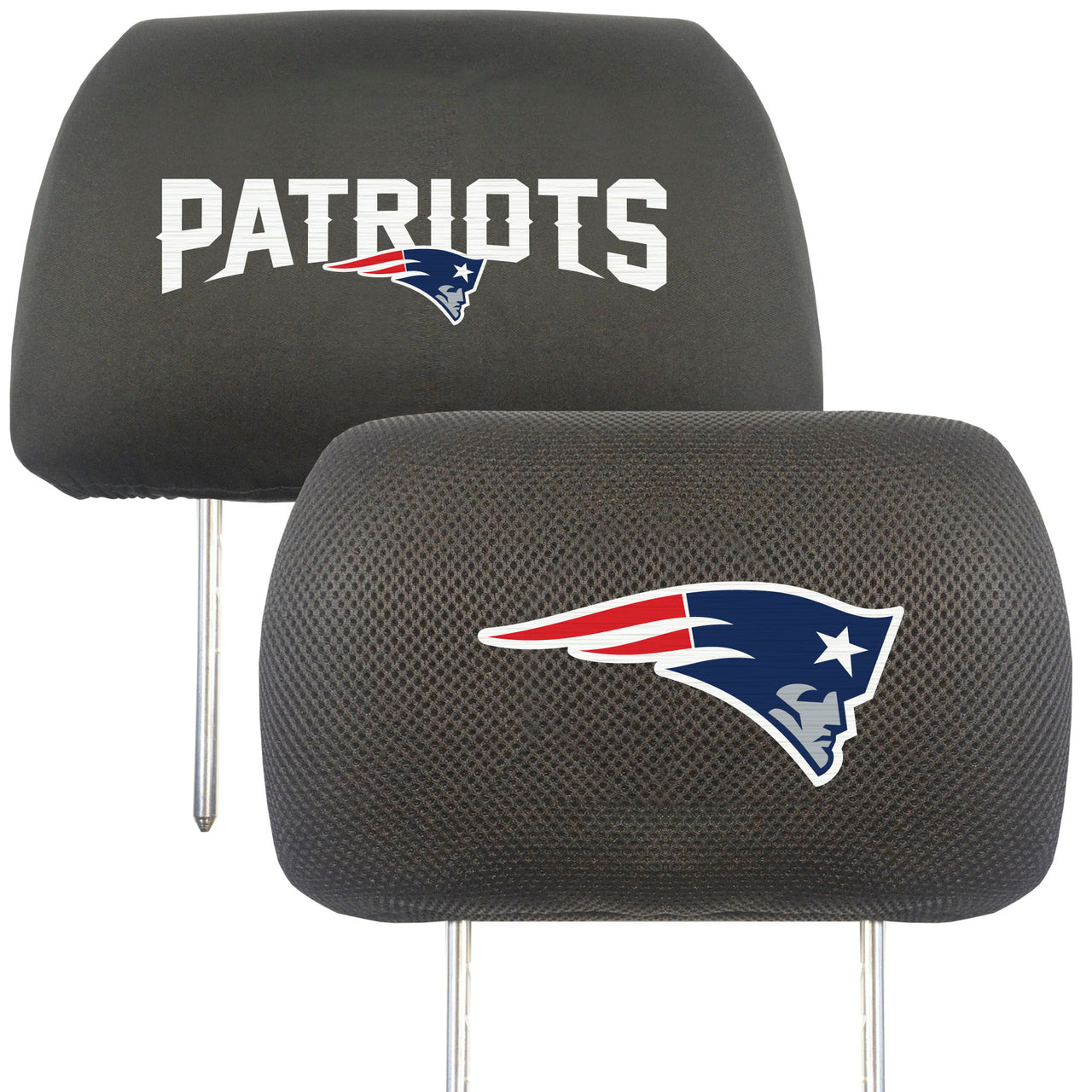 New England Patriots 2-Pack Headrest Covers - Dynasty Sports & Framing 
