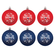 New England Patriots Holiday 6 Piece Ornament Set - Dynasty Sports & Framing 