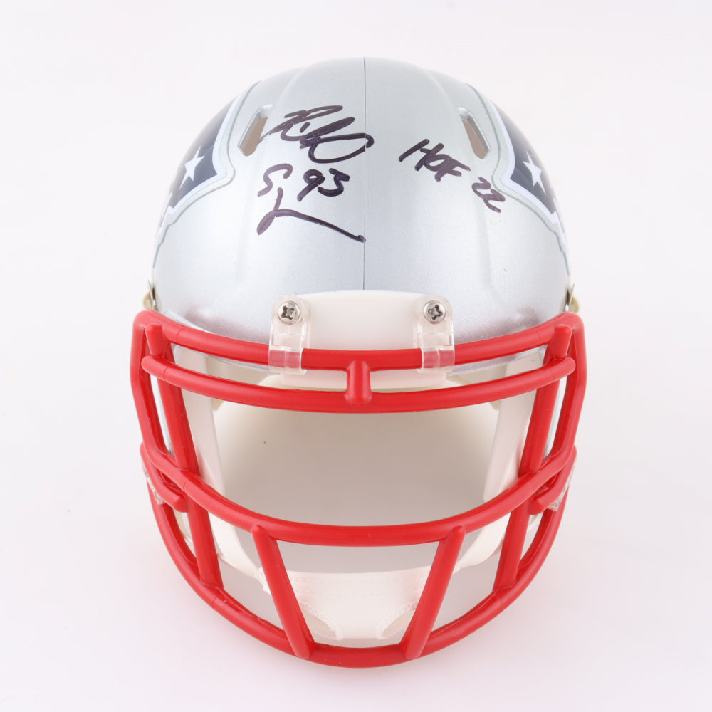 Richard Seymour New England Patriots Autographed Mini-Helmet Inscribed Hall of Fame - Dynasty Sports & Framing 