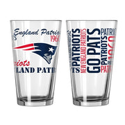 New England Patriots Spirit Pint Glass - Dynasty Sports & Framing 