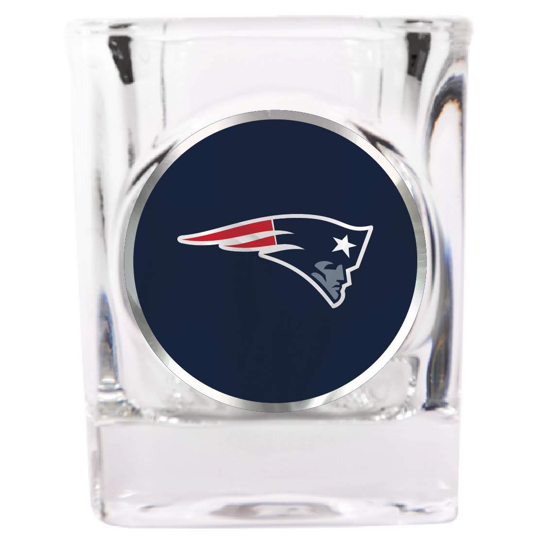 New England Patriots Square Shot Glass - Dynasty Sports & Framing 