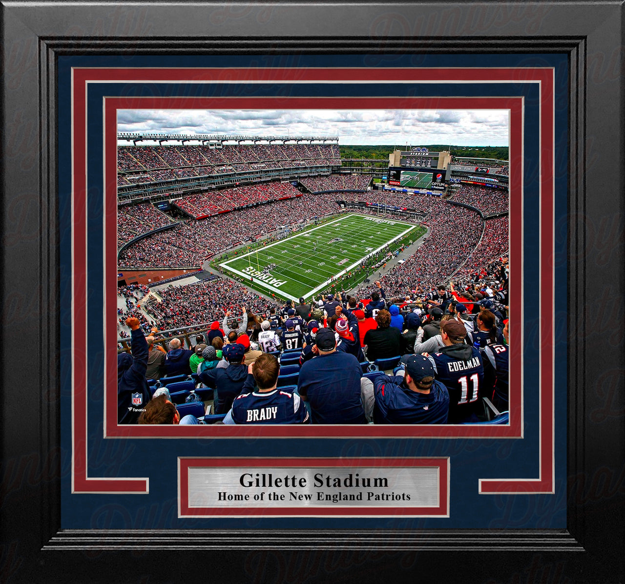New England Patriots Gillette Stadium In the Crowd 8" x 10" Framed Football Photo - Dynasty Sports & Framing 