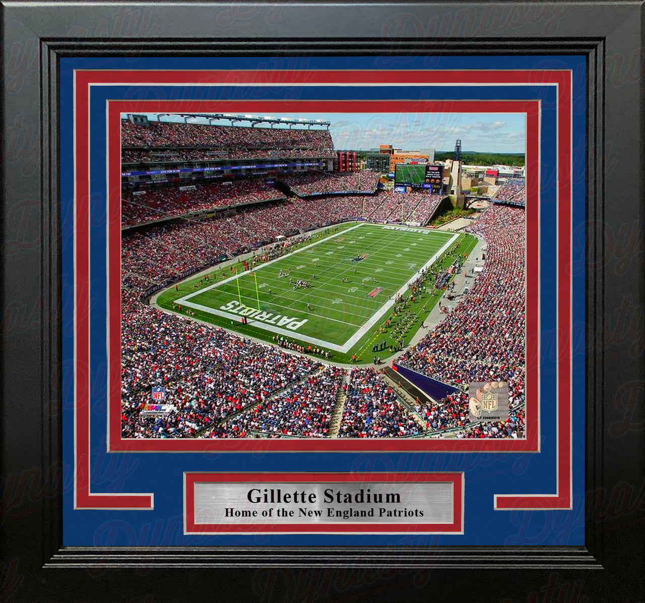 New England Patriots Gillette Stadium NFL Football 8" x 10" Framed and Matted Photo - Dynasty Sports & Framing 