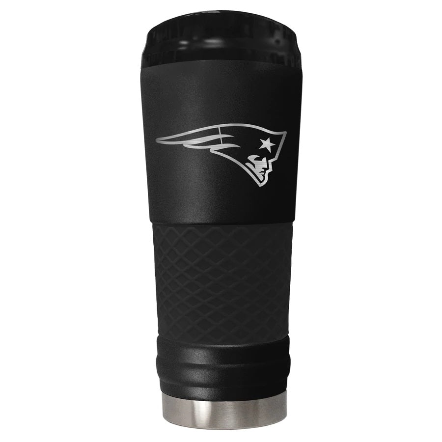New England Patriots "The Draft" 24 oz. Stainless Steel Stealth Travel Tumbler - Dynasty Sports & Framing 
