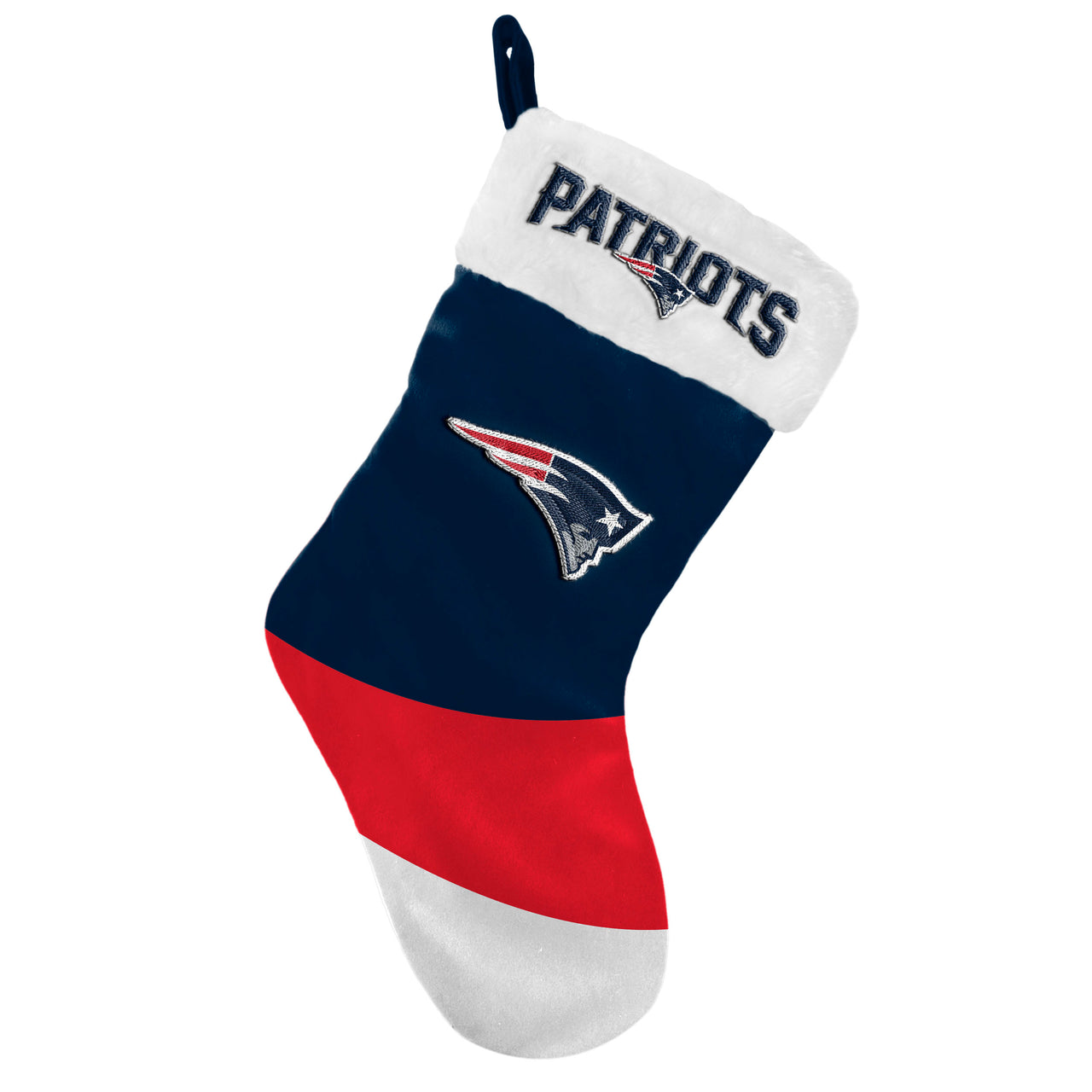 New England Patriots Colorblock Stocking - Dynasty Sports & Framing 
