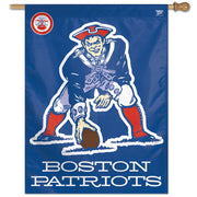 New England Patriots Throwback Vertical Flag - Dynasty Sports & Framing 