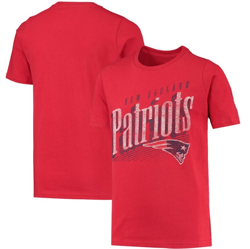 New England Patriots Youth Winning Streak T-Shirt - Red - Dynasty Sports & Framing 