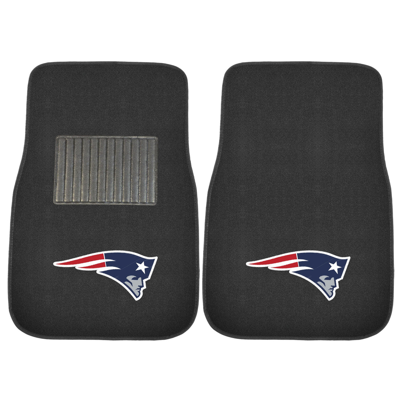 New England Patriots NFL Football 2 Piece Embroidered Car Mat Set - Dynasty Sports & Framing 