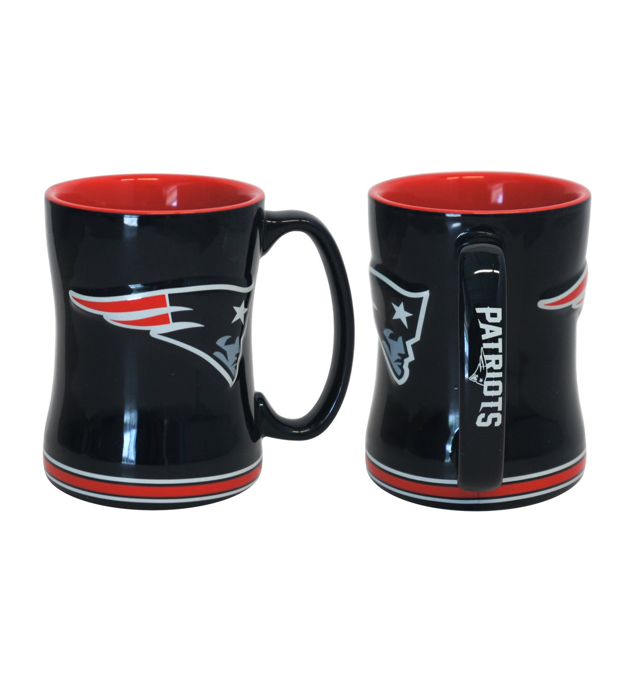 New England Patriots NFL Football Logo Relief 14 oz. Mug - Dynasty Sports & Framing 
