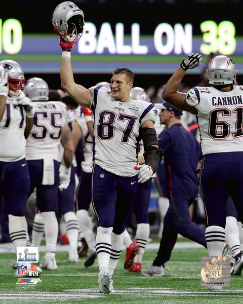 Rob Gronkowski Super Bowl LIII Celebration New England Patriots 8" x 10" Football Photo - Dynasty Sports & Framing 