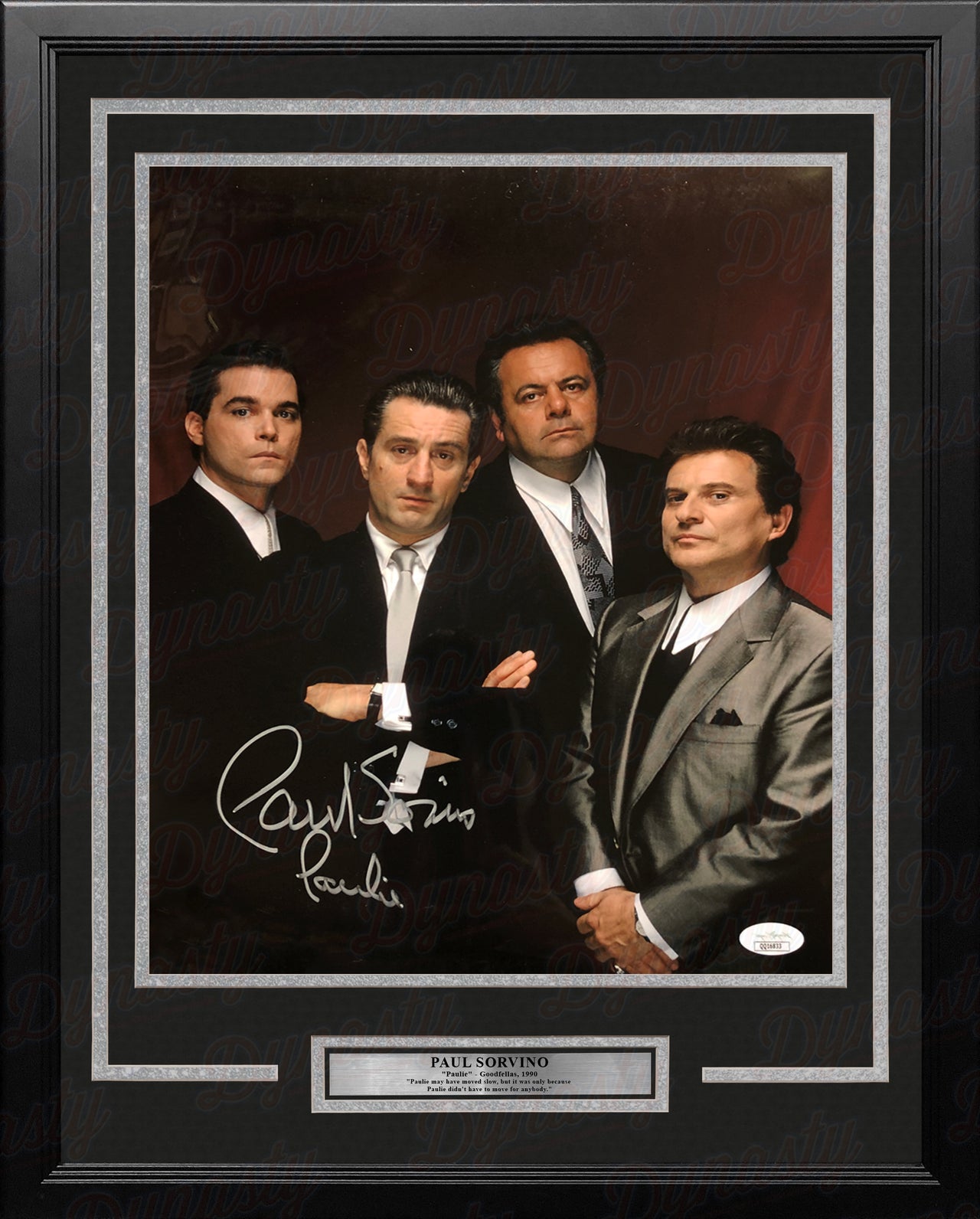 Paul Sorvino Autographed Goodfellas 11" x 14" Framed Movie Cast Photo - Dynasty Sports & Framing 