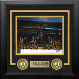 Pavel Zacha 2023 Winter Classic Entrance Boston Bruins Autographed 8" x 10" Framed Hockey Photo - Dynasty Sports & Framing 