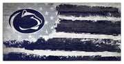 Penn State Nittany Lions Team Flag Wooden Sign - Dynasty Sports & Framing 