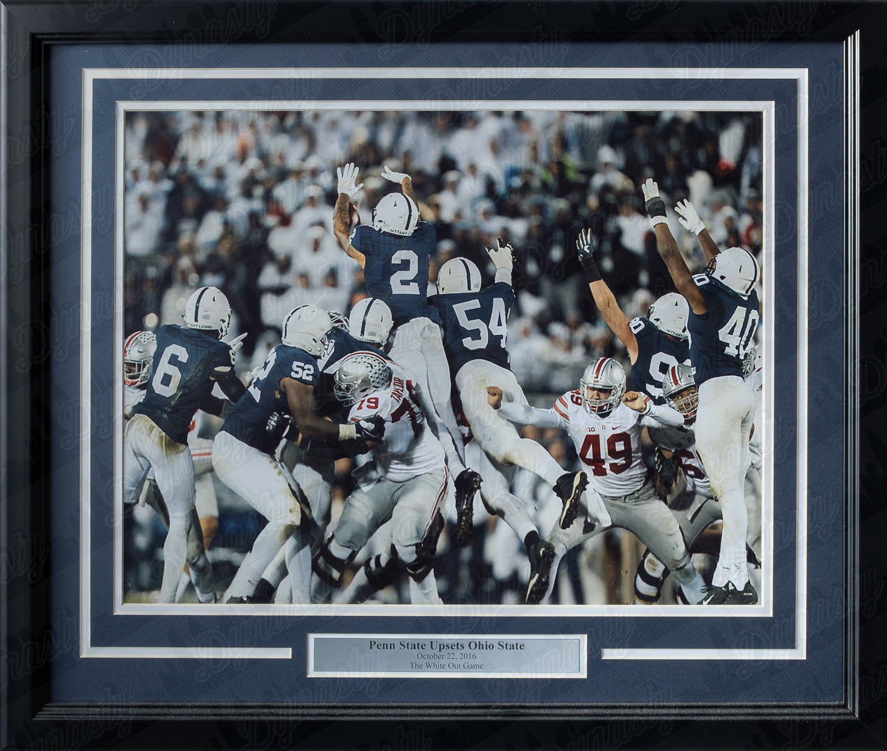 Penn State Nittany Lions Blocked Field Goal v. Ohio State College Football Framed and Matted Photo - Dynasty Sports & Framing 
