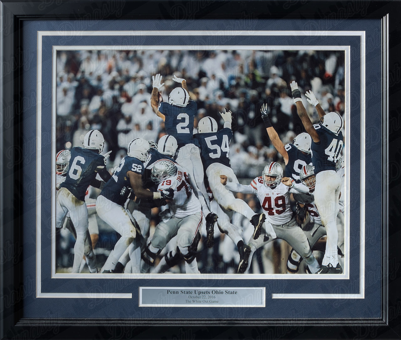 Penn State Nittany Lions Blocked Field Goal v. Ohio State College Football Framed and Matted Photo - Dynasty Sports & Framing