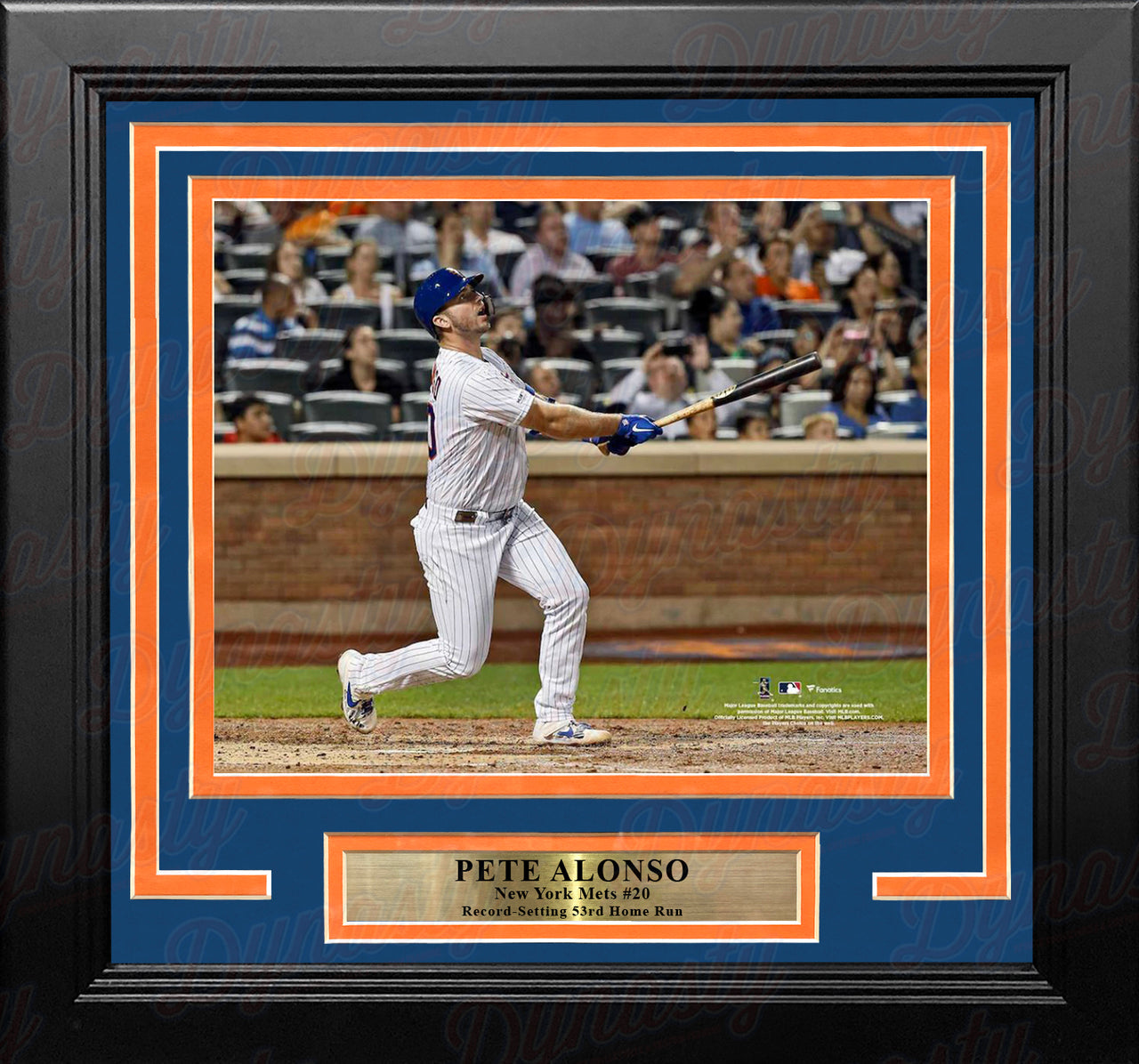 Pete Alonso Record-Breaking Home Run New York Mets 8" x 10" Framed Baseball Photo - Dynasty Sports & Framing 