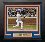 Pete Alonso Record-Breaking Home Run New York Mets 8" x 10" Framed Baseball Photo - Dynasty Sports & Framing 