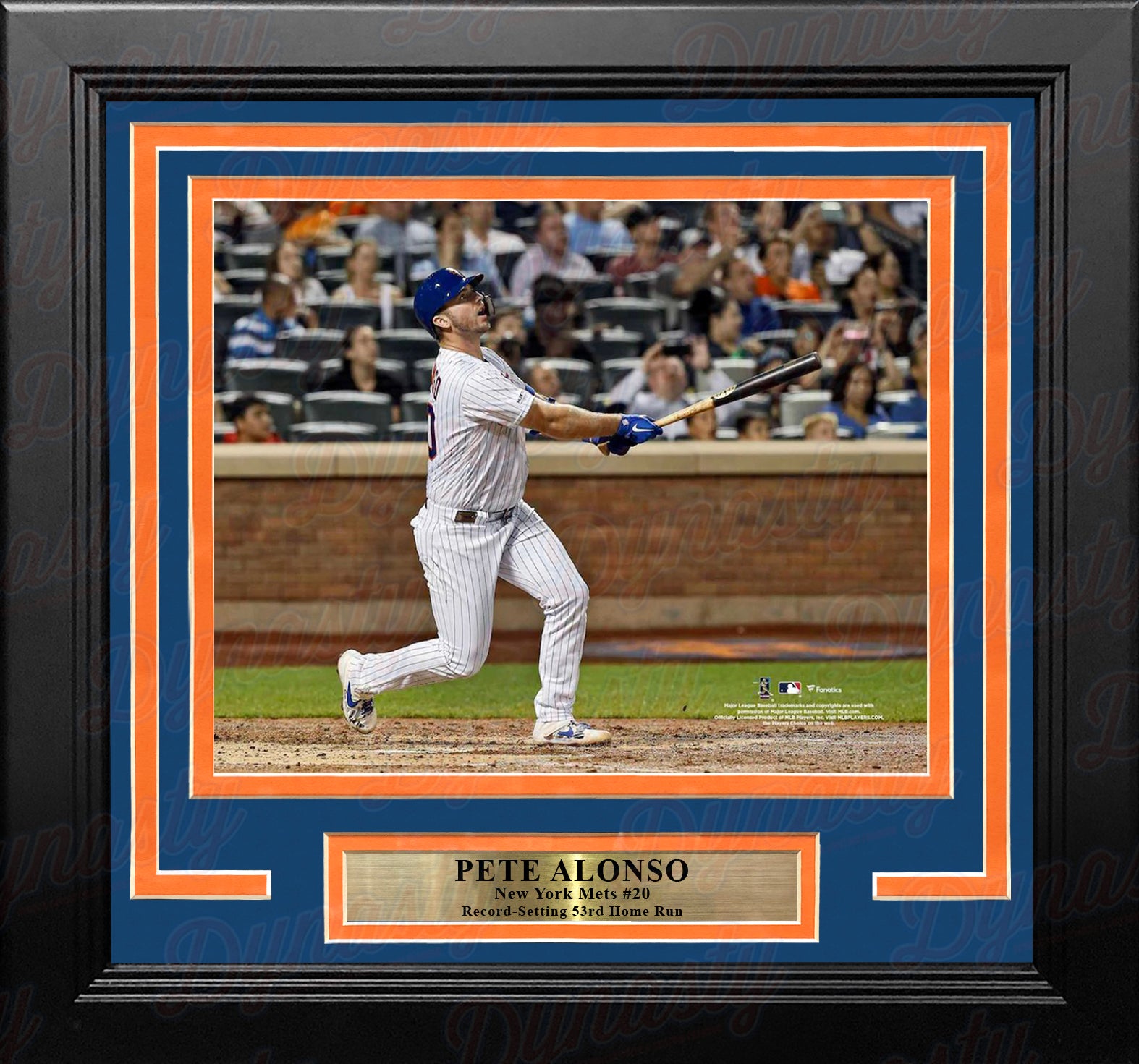 Pete Alonso Record-Breaking Home Run New York Mets 8" x 10" Framed Baseball Photo - Dynasty Sports & Framing 