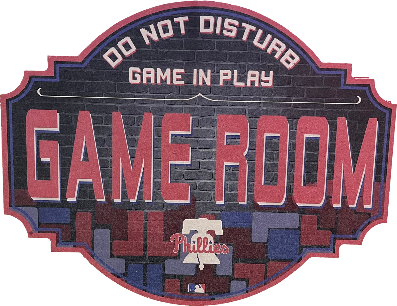 Philadelphia Phillies 12" Game Room Wood Sign - Dynasty Sports & Framing 